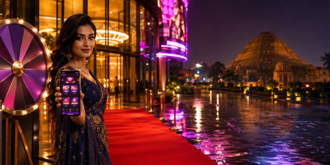 কুমিল্লায় নিয়ন আলোয় রুলেট গেমের দৃশ্য