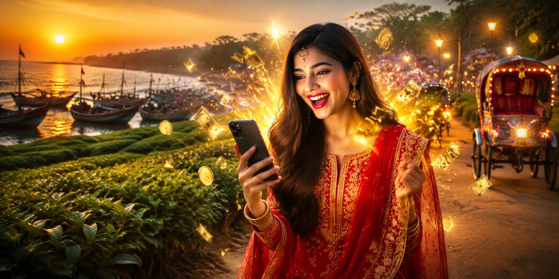 ঢাকায় ঈদ উৎসবে মোবাইল ক্যাসিনো উপভোগ করছেন একজন খেলোয়াড়
