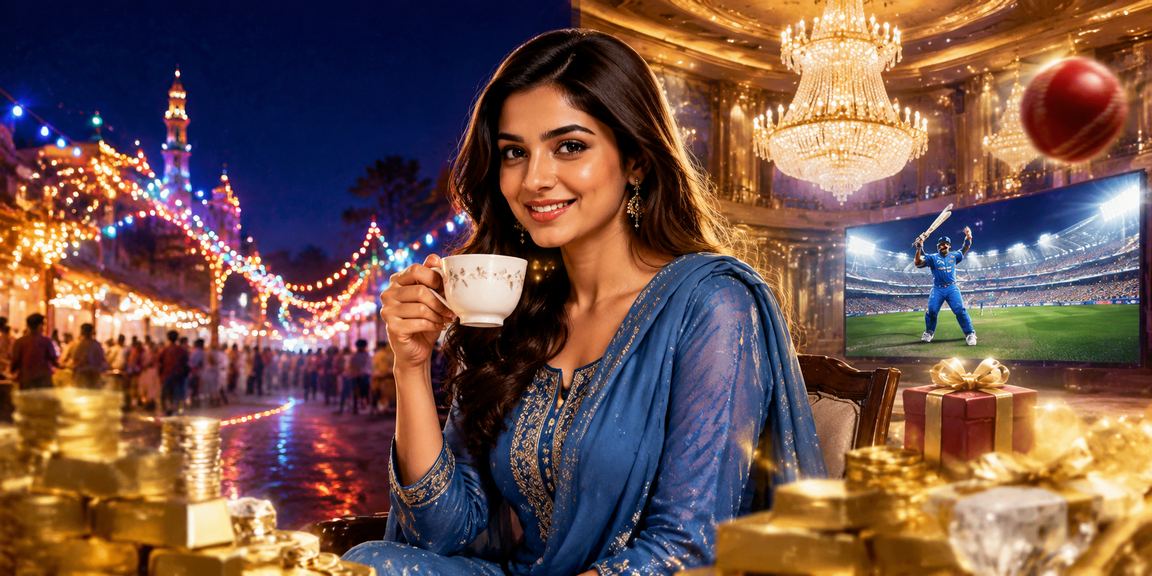 রংপুরে সালোয়ার কামিজ পরিহিত একজন তরুণী ক্রিকেট বেটিং করছেন